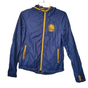 Golden State Warriors Blue & Gold Windbreaker Jacket